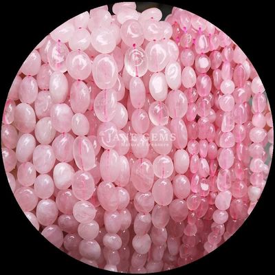 Đá quý tinh thể tự nhiên hình dạng không đều Rose Quartz / Strawberry Quartz / Amethyst / Clear Quartz Loose Bead Strands