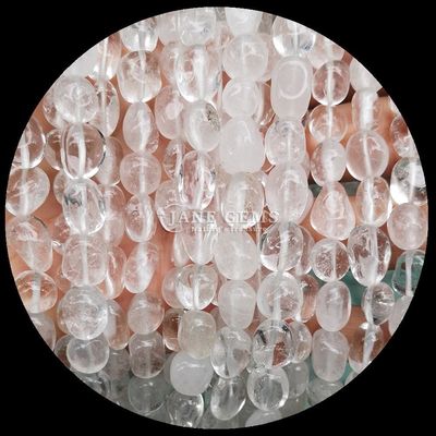 Đá quý tinh thể tự nhiên hình dạng không đều Rose Quartz / Strawberry Quartz / Amethyst / Clear Quartz Loose Bead Strands