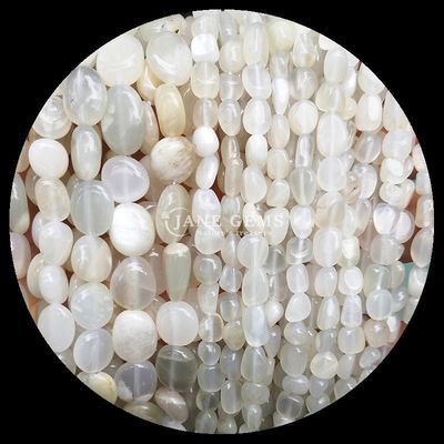 Ngọc quý hạt đá quý tinh thể tự nhiên hình dạng không đều sợi hạt lỏng để làm đồ trang sức
