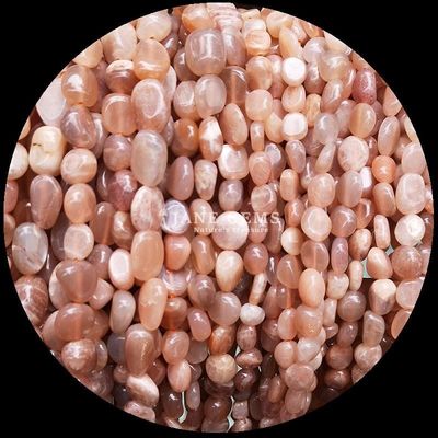 Ngọc quý hạt đá quý tinh thể tự nhiên hình dạng không đều sợi hạt lỏng để làm đồ trang sức