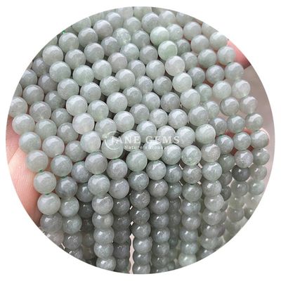 Sản phẩm bán buôn vòng đá tự nhiên hạt vòng lỏng hạt đá quý phụ kiện 8mm Aquamarine lỏng hạt cho đồ trang sức DIY