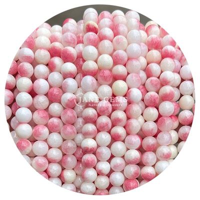 Sản phẩm bán buôn vòng đá tự nhiên hạt vòng lỏng hạt đá quý phụ kiện 8mm Aquamarine lỏng hạt cho đồ trang sức DIY
