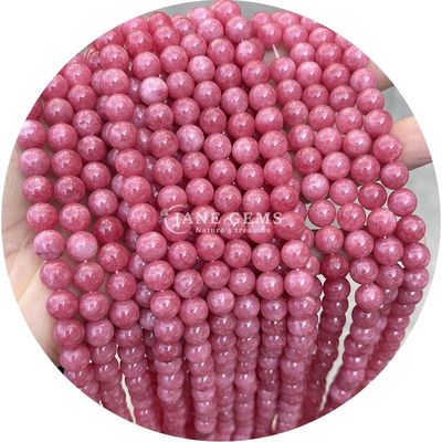 Sản phẩm bán buôn vòng đá tự nhiên hạt vòng lỏng hạt đá quý phụ kiện 8mm Aquamarine lỏng hạt cho đồ trang sức DIY