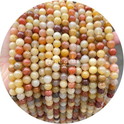 Đá kim tự nhiên bán buôn hạt vòng vòng phụ kiện hạt lỏng đá hạt spacer cho đồ trang sức làm cho Diy