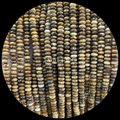 Đá quý tinh thể tự nhiên Rondelle Abacus hình Amazonite Tiger Eye Loose Bead Strands cho vòng đeo tay yoga