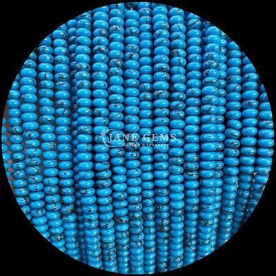Đá quý tinh thể tự nhiên Rondelle Abacus hình Amazonite Tiger Eye Loose Bead Strands cho vòng đeo tay yoga