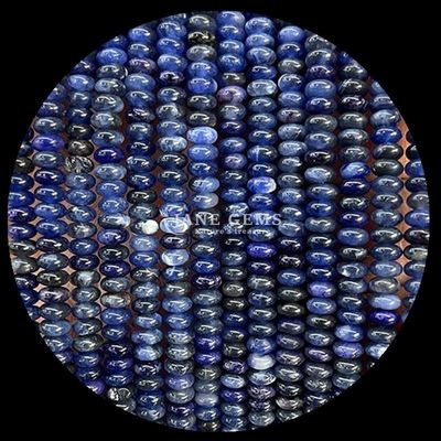 Các loại đá quý khác nhau Rondelle Abacus hình dạng Sodalite Green Aventurine Loose Bead Strands cho thiết kế đồ trang sức