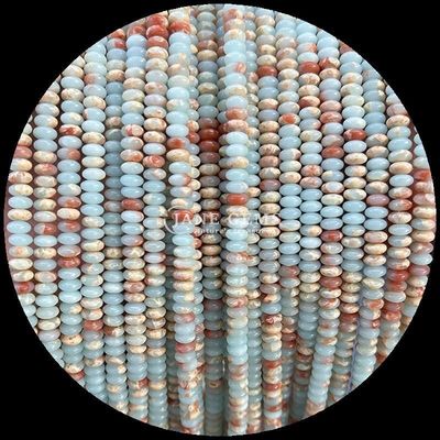 Các loại đá quý khác nhau Rondelle Abacus hình dạng Sodalite Green Aventurine Loose Bead Strands cho thiết kế đồ trang sức