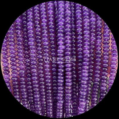 Gems Bead tùy chỉnh kích thước Rondelle Abacus hình dạng đá quý Crazy Agate Aquamarine Loose Bead Strands để làm đồ trang sức