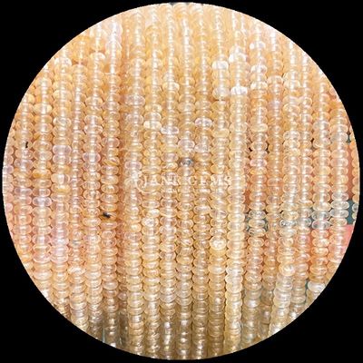 Gems Bead tùy chỉnh kích thước Rondelle Abacus hình dạng đá quý Crazy Agate Aquamarine Loose Bead Strands để làm đồ trang sức