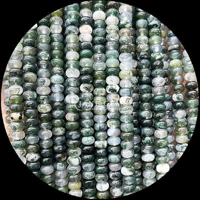 Gems Bead tùy chỉnh kích thước Rondelle Abacus hình dạng đá quý Opalite vàng lụa lỏng Bead sợi để làm đồ trang sức