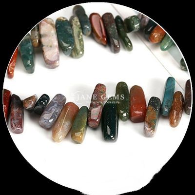 Đá quý tự nhiên hình dạng răng không đều Lapis Lazuli Carnelian Chip Gravel Loose Bead Strands for DIY Jewelry Making