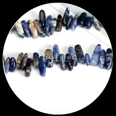 Đá quý tự nhiên hình dạng răng không đều Lapis Lazuli Carnelian Chip Gravel Loose Bead Strands for DIY Jewelry Making