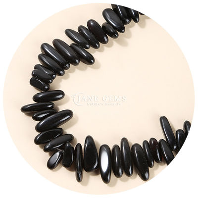 Đá quý tự nhiên hình dạng răng không đều Đá mặt trời Chiếc mắt hổ sợi sỏi sợi hạt lỏng để làm đồ trang sức DIY