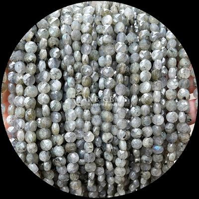 Hình dạng phẳng hạt mặt đá quý tinh thể hình dạng tròn sợi hạt lỏng cho làm đồ trang sức DIY
