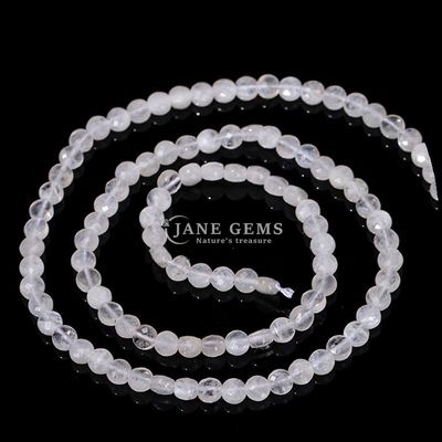 Hình dạng phẳng hạt mặt đá quý tinh thể hình dạng tròn Fluorite Prehnite sợi hạt lỏng cho làm đồ trang sức DIY