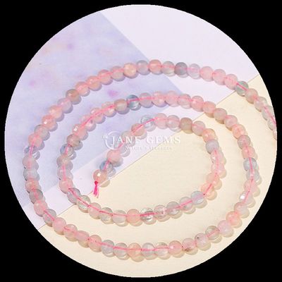 Hình dạng phẳng hạt mặt đá quý tinh thể hình dạng tròn Fluorite Prehnite sợi hạt lỏng cho làm đồ trang sức DIY
