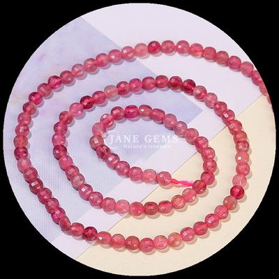 Hình dạng phẳng hạt đốm đá quý hình dạng tròn Tourmaline Peridot sợi hạt lỏng cho làm đồ trang sức DIY