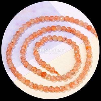 Hình dạng phẳng hạt mặt đá quý hình dạng tròn Cordierite đá mặt trời sợi hạt lỏng cho làm đồ trang sức DIY