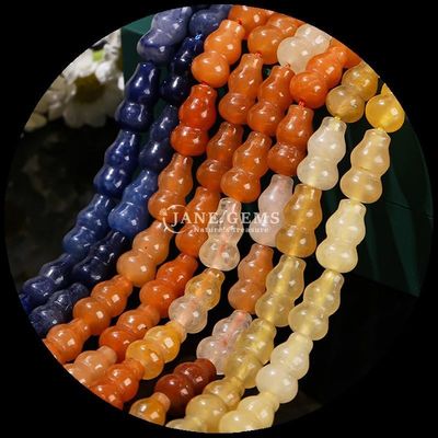 Hình dạng quả bầu Hạt đá quý pha lê Bình hình dạng Dây hạt lỏng lẻo để làm đồ trang sức DIY