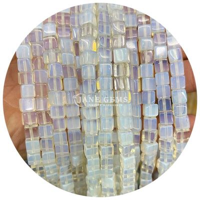 Đá ngọc kim tự nhiên bán lẻ hình vuông hạt cube lỏng đá hạt phụ kiện cube hạt spacers cho đồ trang sức