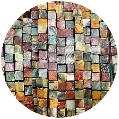 Đá ngọc thiên nhiên kim cương bán buôn Quadrat Agate Beads Cube Loose Turquoise Bead Accessories Spacers for Jewelry Making