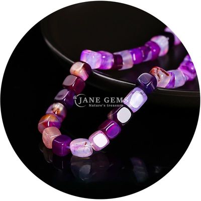Đá ngọc thiên nhiên kim cương bán buôn Quadrat Agate Beads Cube Loose Turquoise Bead Accessories Spacers for Jewelry Making
