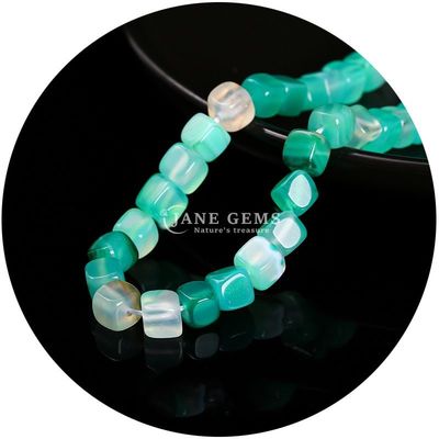 Đá ngọc thiên nhiên kim cương bán buôn Quadrat Agate Beads Cube Loose Turquoise Bead Accessories Spacers for Jewelry Making