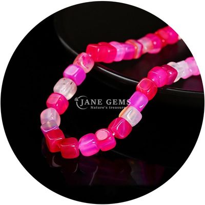 Đá ngọc thiên nhiên kim cương bán buôn Quadrat Agate Beads Cube Loose Turquoise Bead Accessories Spacers for Jewelry Making