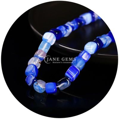 Đá ngọc thiên nhiên kim cương bán buôn Quadrat Agate Beads Cube Loose Turquoise Bead Accessories Spacers for Jewelry Making
