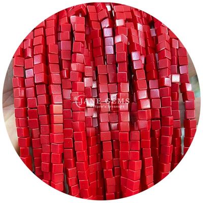 Đá ngọc thiên nhiên kim cương bán buôn Quadrat Agate Beads Cube Loose Turquoise Bead Accessories Spacers for Jewelry Making