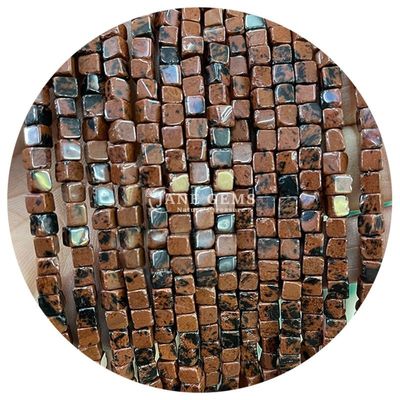 Đá ngọc thiên nhiên kim cương bán buôn Quadrat Agate Beads Cube Loose Turquoise Bead Accessories Spacers for Jewelry Making