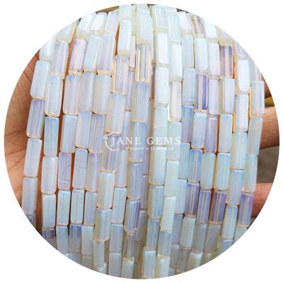 Hàng hóa bán buôn Genuine Loose Gemstone Beads Rectangular Cuboid Loose Stone Beads Spacers Phụ kiện cho đồ trang sức Diy