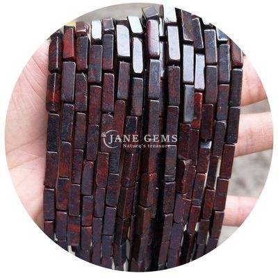 Hàng hóa bán buôn Genuine Loose Gemstone Beads Rectangular Cuboid Loose Stone Beads Spacers Phụ kiện cho đồ trang sức Diy