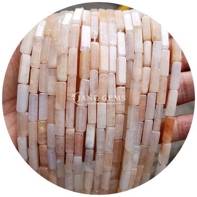 Hàng hóa bán buôn Genuine Loose Gemstone Beads Rectangular Cuboid Loose Stone Beads Spacers Phụ kiện cho đồ trang sức Diy