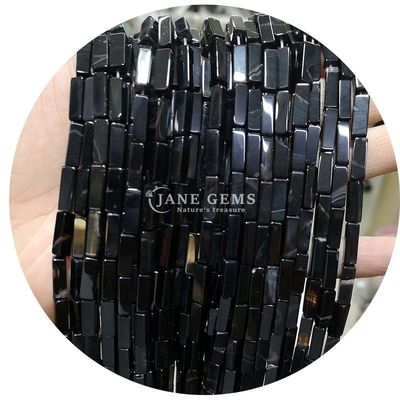 Hàng hóa bán buôn Genuine Loose Gemstone Beads Rectangular Cuboid Loose Stone Beads Spacers Phụ kiện cho đồ trang sức Diy