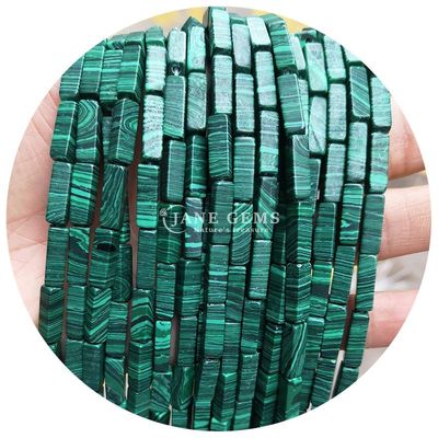 Hàng hóa bán buôn Genuine Loose Gemstone Beads Rectangular Cuboid Loose Stone Beads Spacers Phụ kiện cho đồ trang sức Diy