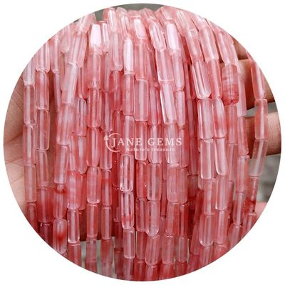 Hàng hóa bán buôn Genuine Loose Gemstone Beads Rectangular Cuboid Loose Stone Beads Spacers Phụ kiện cho đồ trang sức Diy