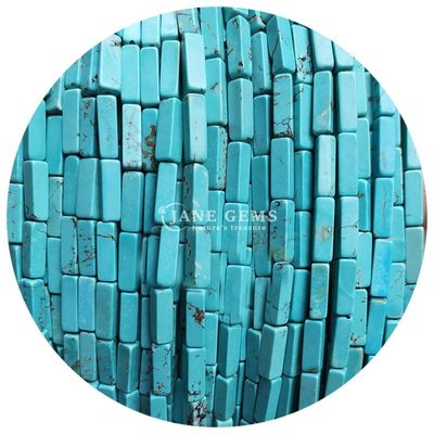 Hàng hóa bán buôn Genuine Loose Gemstone Beads Rectangular Cuboid Loose Stone Beads Spacers Phụ kiện cho đồ trang sức Diy