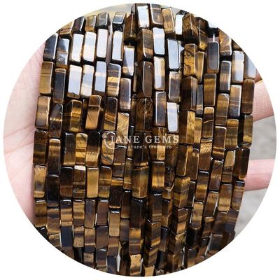 Hàng hóa bán buôn Genuine Loose Gemstone Beads Rectangular Cuboid Loose Stone Beads Spacers Phụ kiện cho đồ trang sức Diy