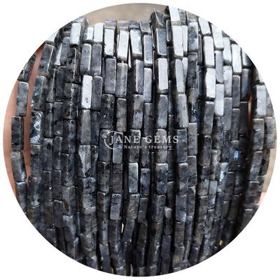 Hàng hóa bán buôn Genuine Loose Gemstone Beads Rectangular Cuboid Loose Stone Beads Spacers Phụ kiện cho đồ trang sức Diy