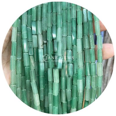 Hàng hóa bán buôn Genuine Loose Gemstone Beads Rectangular Cuboid Loose Stone Beads Spacers Phụ kiện cho đồ trang sức Diy