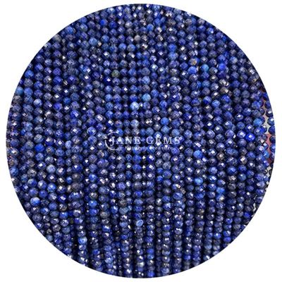 Ngọc quý hạt tinh thể tự nhiên hình dạng tròn mặt nhỏ Lapis Lazuli Amethyst Nhẫn hạt lỏng cho vòng tay