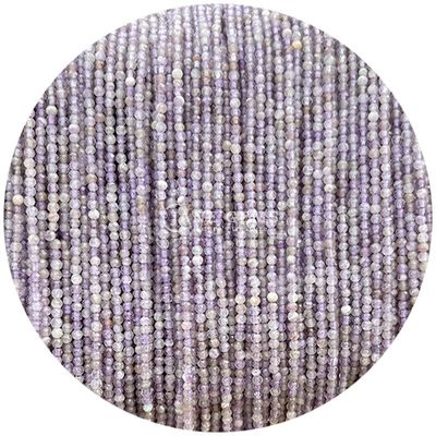 Ngọc quý hạt tinh thể tự nhiên hình dạng tròn mặt nhỏ Lapis Lazuli Amethyst Nhẫn hạt lỏng cho vòng tay