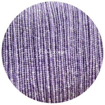 Ngọc quý hạt tinh thể tự nhiên hình dạng tròn mặt nhỏ Lapis Lazuli Amethyst Nhẫn hạt lỏng cho vòng tay