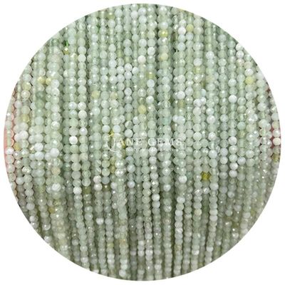 Ngọc quý hạt tinh thể tự nhiên hình dạng tròn hình dạng tròn màu trắng nhỏ Jade Howlite dây đeo hạt lỏng cho vòng tay