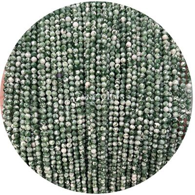 Ngọc quý hạt tinh thể tự nhiên hình dạng tròn hình dạng nhỏ Dalmatian Jasper Ruby Zoisite Dây hạt lỏng cho vòng đeo tay