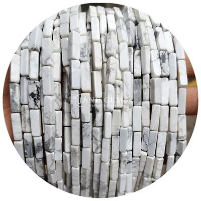Đá quý tinh thể tự nhiên bán buôn hình chữ nhật hình khối hạt đá lỏng phụ kiện hạt khối hạt hình khối phân cách cho đồ trang sức