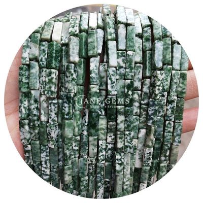 Đá quý tinh thể tự nhiên bán buôn hình chữ nhật hình khối hạt đá lỏng phụ kiện hạt khối hạt hình khối phân cách cho đồ trang sức