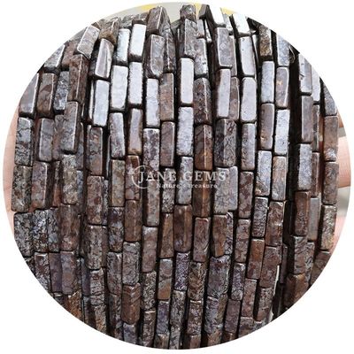 Đá quý tinh thể tự nhiên bán buôn hình chữ nhật hình khối hạt đá lỏng phụ kiện hạt khối hạt hình khối phân cách cho đồ trang sức